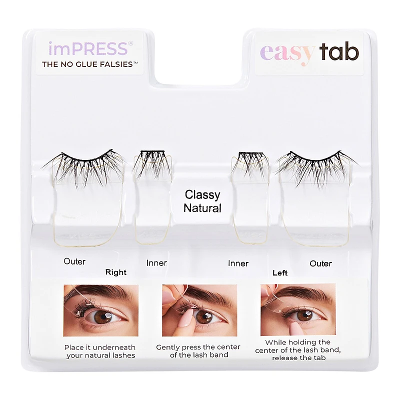 Kiss Lashes Impress Easy Tab Classy Natural
