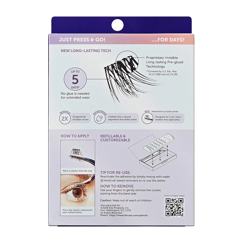 Kiss Lashes Impress Long Lasting Demi Wispy