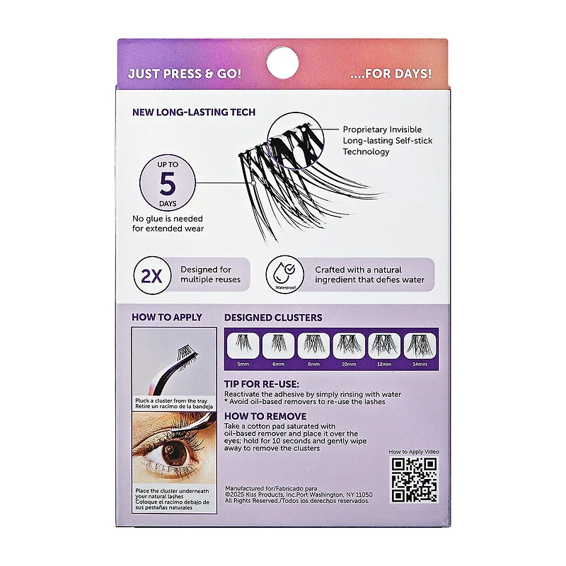 Kiss Lashes Impress Long Lasting Demi Natural