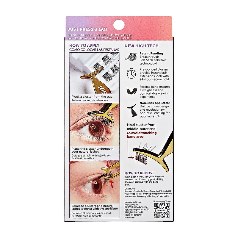 Kiss Lashes Impress Falsies Natural 30 Clusters