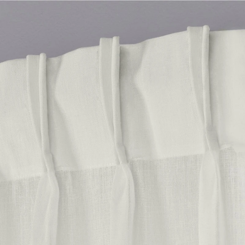 Exclusive Home Curtains Belgian Pinch Pleat Sheer Set of 2 Curtain Panel