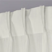 Exclusive Home Curtains Belgian Pinch Pleat Sheer Set of 2 Curtain Panel