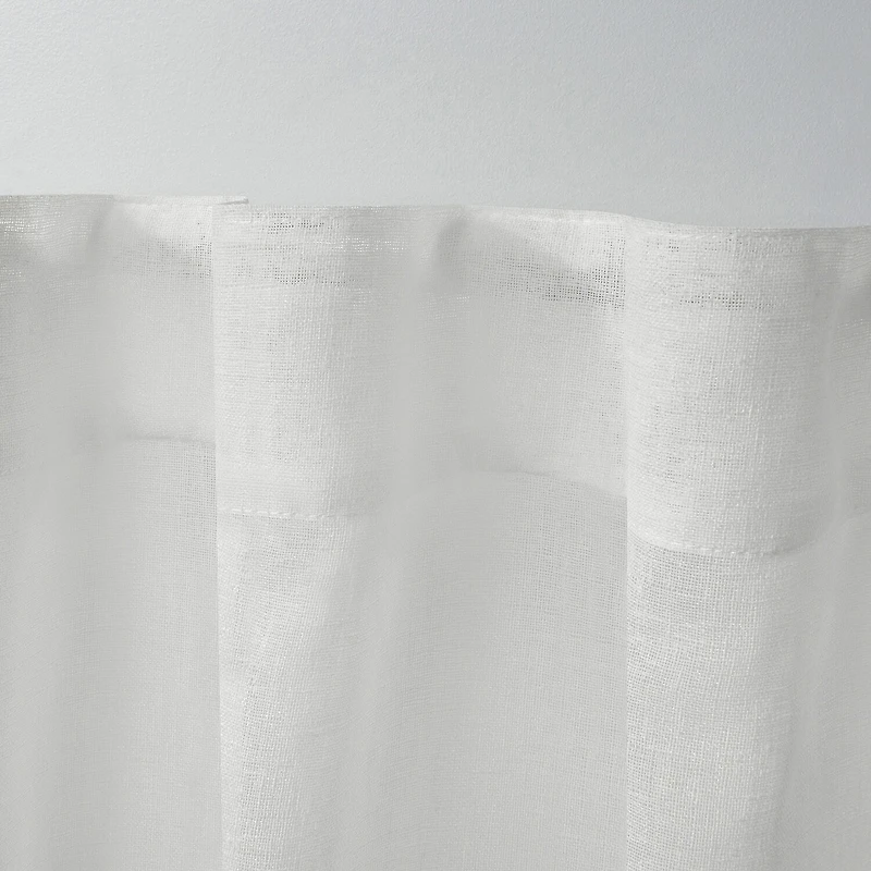 Exclusive Home Curtains Belgian Tab Top Sheer Set of 2 Curtain Panel