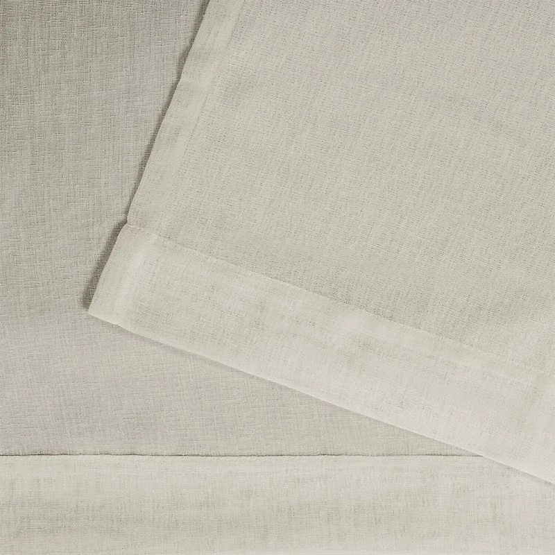 Exclusive Home Curtains Belgian Rod Pocket Sheer Set of 2 Curtain Panel