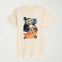 Luke Skywalker Mens Crew Neck Short Sleeve Regular Fit Star Wars Big and Tall Graphic T-Shirt