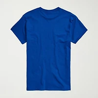 Faux Patch Logo Mens Crew Neck Short Sleeve Regular Fit Mickey and Friends Big Tall Graphic T-Shirt