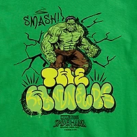 Brand New Day Hulk Mens Crew Neck Short Sleeve Regular Fit Spiderman Big and Tall Graphic T-Shirt