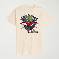 Brand New Day Heroes Mens Crew Neck Short Sleeve Regular Fit Spiderman Big and Tall Graphic T-Shirt