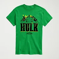 Brand New Day Hulk Mens Crew Neck Short Sleeve Regular Fit Spiderman Big and Tall Graphic T-Shirt