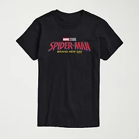 Brand New Day Logo Mens Crew Neck Short Sleeve Regular Fit Spiderman Big and Tall Graphic T-Shirt