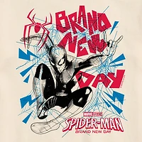 Brand New Day Zine Mens Crew Neck Short Sleeve Regular Fit Spiderman Big and Tall Graphic T-Shirt