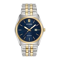 Citizen Corso Mens Two Tone Stainless Steel Bracelet Watch Bm7334-58l