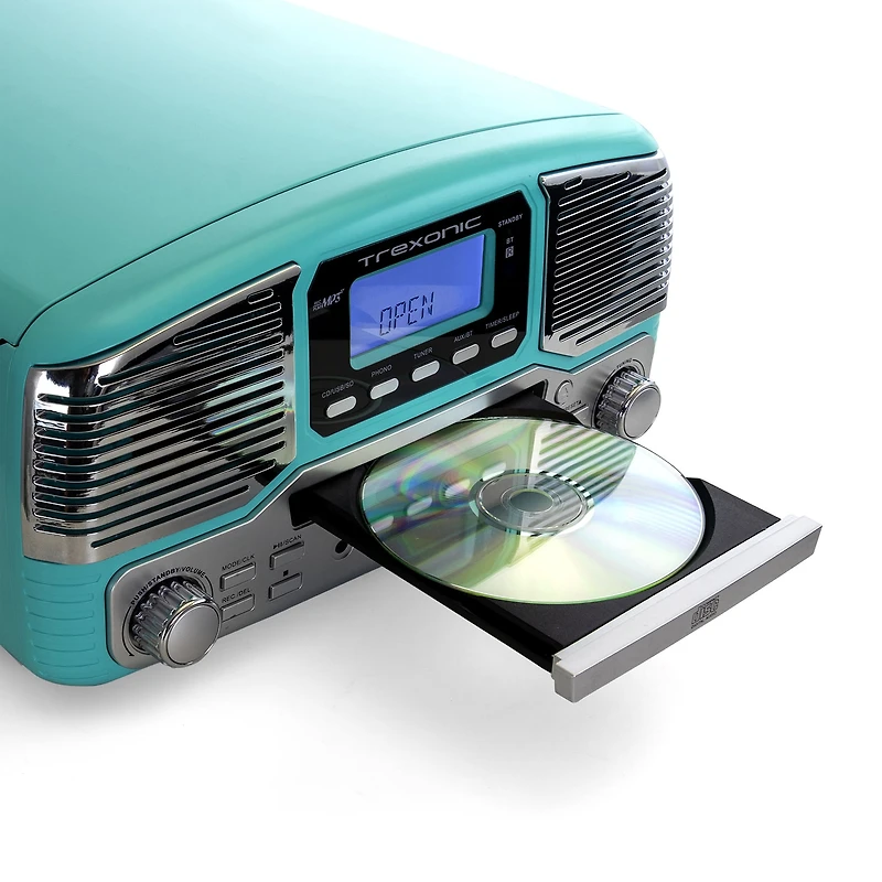 Trexonic Entertainment Center With Turntable