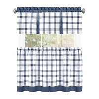 Achim Tate 3-pc. Rod Pocket Kitchen Curtains & Drapes Window Set