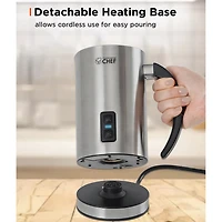 Commercial Chef Milk Frother Electric Milk Steamer Stainless Steel Automatic 120V