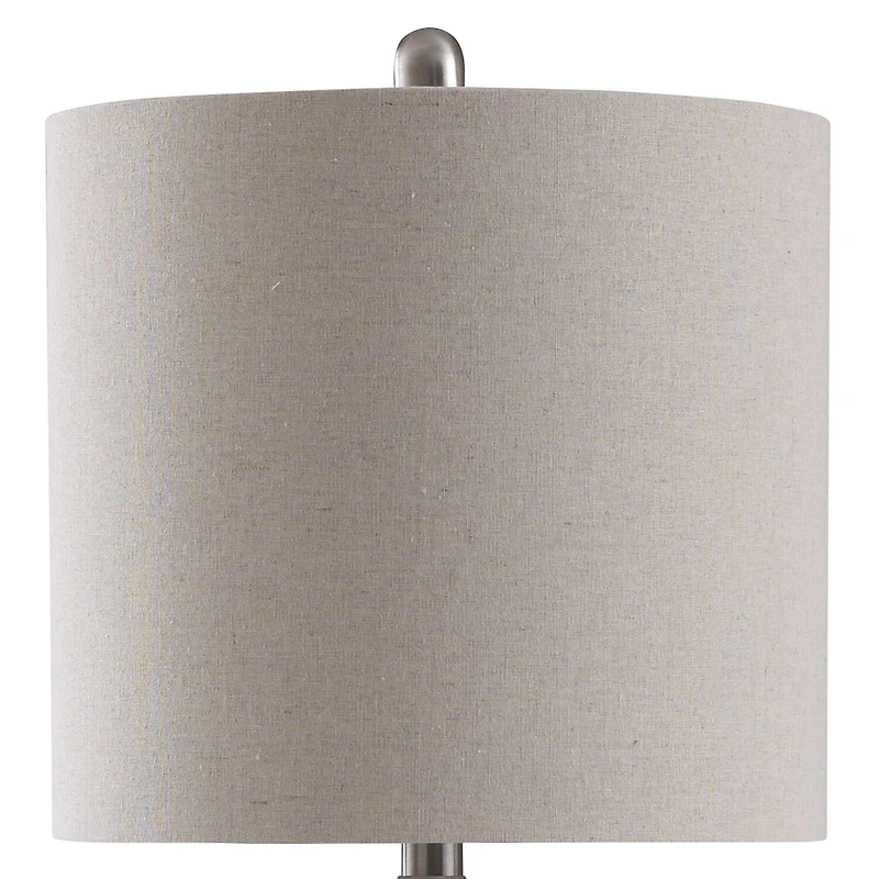 Stylecraft 12 W Gray Washed Ceramic Table Lamp