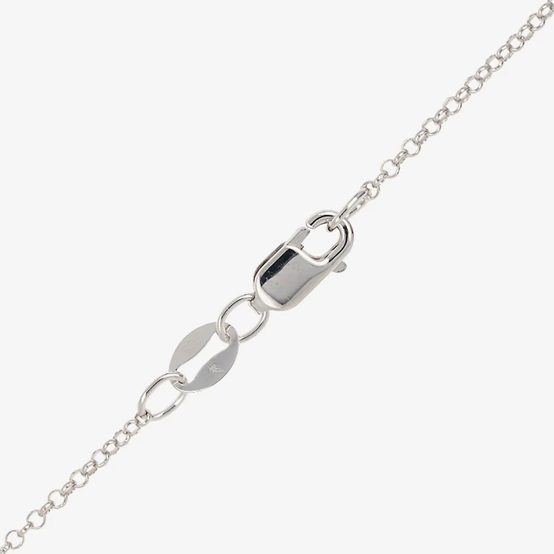DiamonArt® Womens White Cubic Zirconia Sterling Silver Pendant Necklace