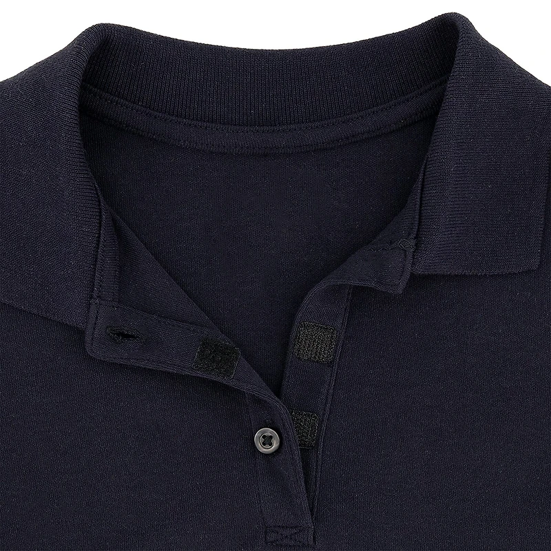IZOD Pique Little & Big Kid Girls Easy-on + Easy-off Sensory Friendly Short Sleeve Regular Fit Adaptive Polo Shirt