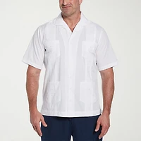 Cubavera Mens Short Sleeve Regular Fit Big and Tall Button-Down Shirt