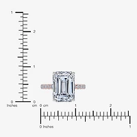 Womens 5 1/2 CT. T.W. Lab Grown White Diamond 14K Gold Side Stone Engagement Ring