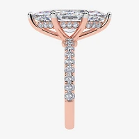 Womens 5 1/2 CT. T.W. Lab Grown White Diamond 14K Gold Marquise Side Stone Engagement Ring
