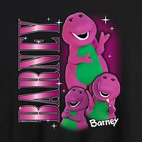 Barney Tee Womens Juniors Crew Neck Short Sleeve Oversized Graphic T-Shirt