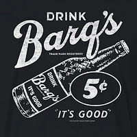 Barq'S Rootbeer Cropped Tee Womens Juniors Crew Neck Short Sleeve Regular Fit Graphic T-Shirt