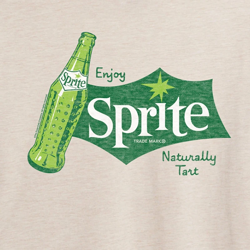 Sprite Tee Womens Juniors Crew Neck Short Sleeve Oversized Graphic T-Shirt