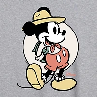 Disney Wildreness Womens Juniors Crew Neck Short Sleeve Oversized Mickey and Friends Mouse Graphic T-Shirt