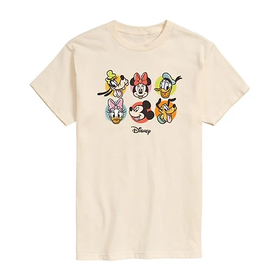 Disney Womens Juniors Crew Neck Short Sleeve Regular Fit Mickey and Friends Minnie Mouse Graphic T-Shirt