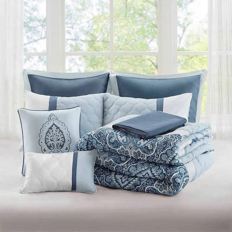 510 Design Josefina 8-pc. Midweight Embroidered Comforter Set