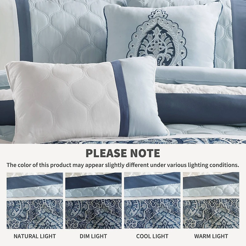 510 Design Josefina 8-pc. Midweight Embroidered Comforter Set