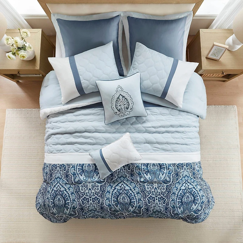 510 Design Josefina 8-pc. Midweight Embroidered Comforter Set