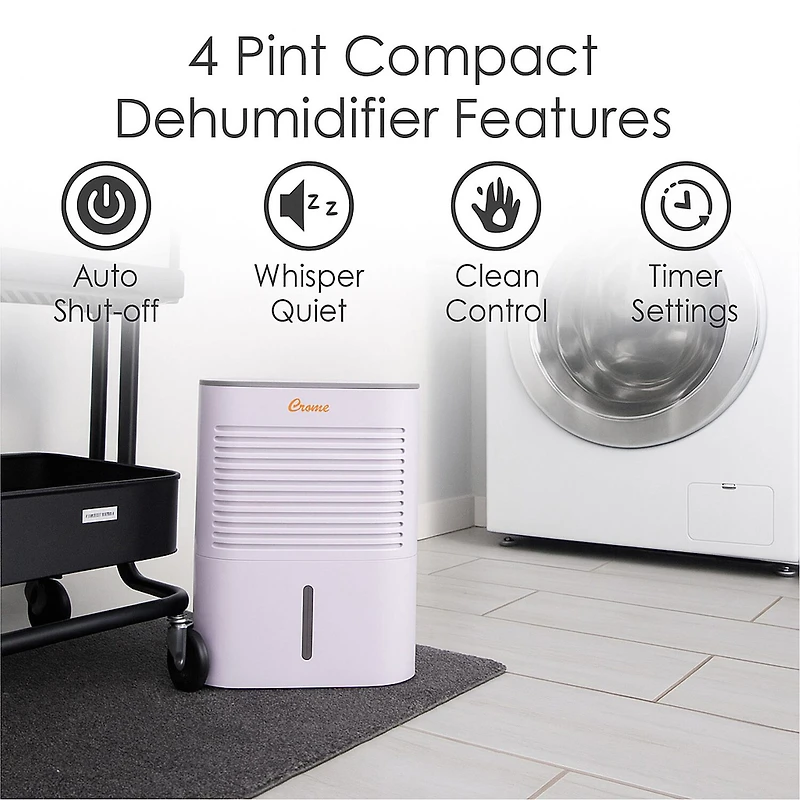 Crane Compact 4 Pint Dehumidifier