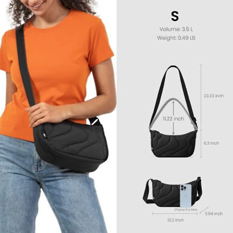 tomtoc Terra-T34 Light Crossbody Bag Money Belt
