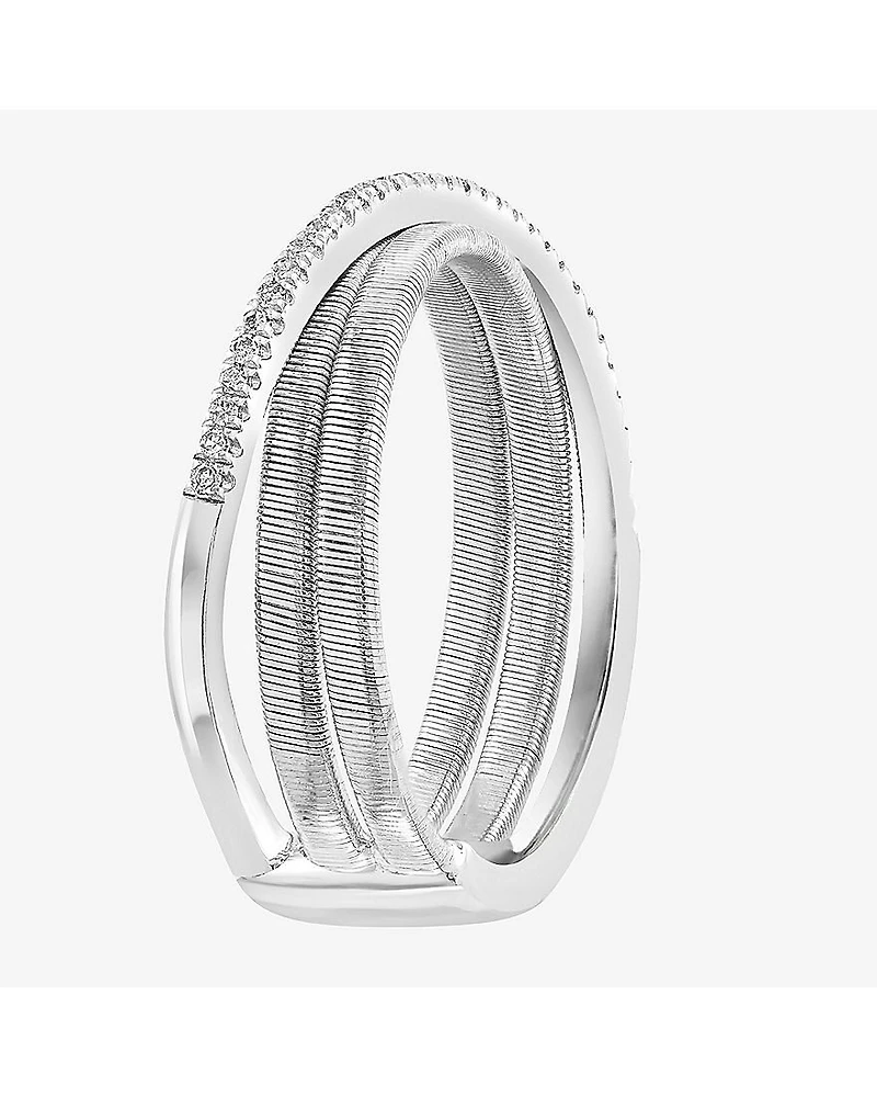 Effy Final Call Limited Quantities! Womens 1/ CT. T.W. Genuine White Diamond Sterling Silver Band