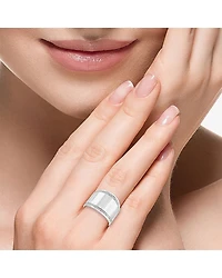 Effy Final Call Limited Quantities! Womens 1/6 CT. T.W. Genuine White Diamond Sterling Silver Band