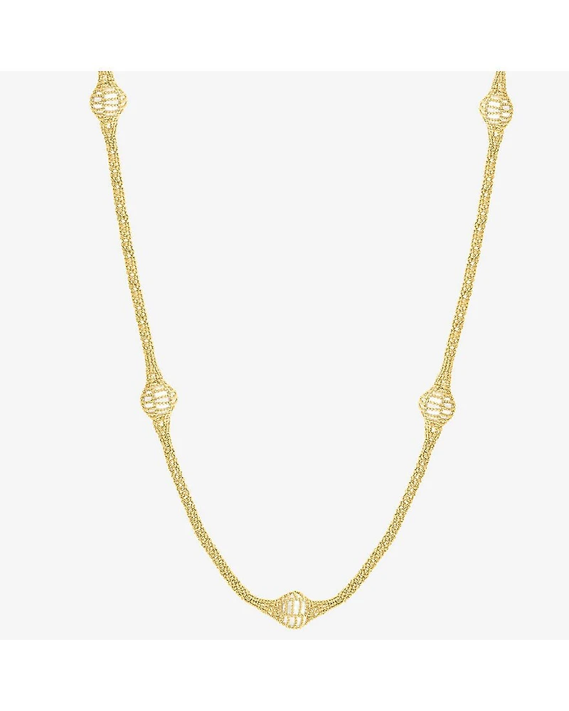 Effy Final Call Limited Quantities! Womens 14K Gold Over Silver 24 Inch Mesh Chain Necklace