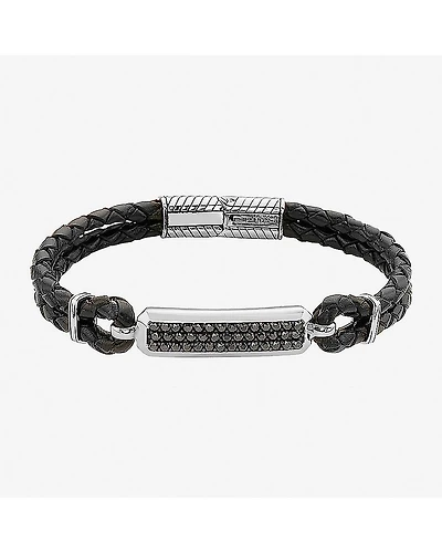 Effy Final Call Limited Quantities! Mens Sapphire Sterling Silver Cord Bracelet