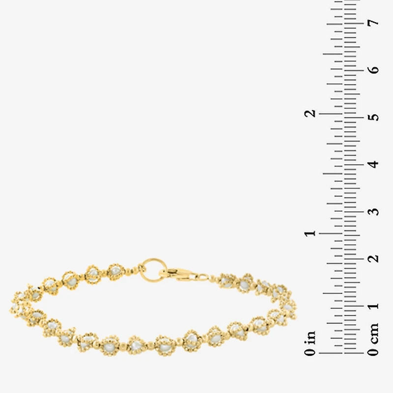 Effy Final Call Limited Quantities! Womens White 14K Gold Over Silver Strand Bracelet