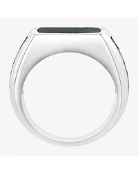 Effy Final Call Limited Quantities! Mens Genuine Black Onyx Sterling Silver Rectangular Fashion Ring
