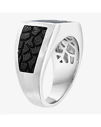 Effy Final Call Limited Quantities! Mens Genuine Black Onyx Sterling Silver Rectangular Fashion Ring