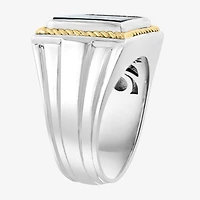 Effy Final Call Limited Quantities! Mens Genuine Black Onyx 14K Gold Over Silver Fashion Ring