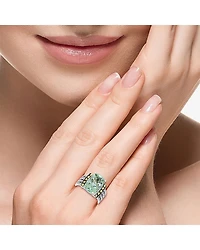 Effy Final Call Limited Quantities! Womens Genuine Green Amethyst 18K Gold Over Silver Cocktail Ring