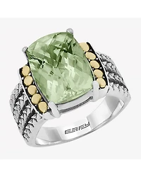 Effy Final Call Limited Quantities! Womens Genuine Green Amethyst 18K Gold Over Silver Cocktail Ring