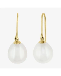 Effy Final Call Limited Quantities! Womens White Cultured Freshwater Pearl 14K Gold Drop Earrings