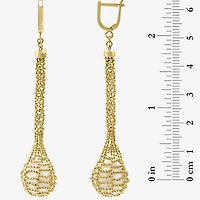 Effy Final Call Limited Quantities! Womens White Cultured Freshwater Pearl 14K Gold Over Silver Drop Earrings