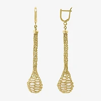 Effy Final Call Limited Quantities! Womens White Cultured Freshwater Pearl 14K Gold Over Silver Drop Earrings