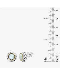 Effy Final Call Limited Quantities! White Cultured Freshwater Pearl 18K Gold Over Silver 10mm Round Stud Earrings