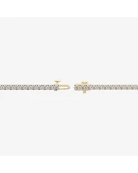 F / Vs2) Womens CT. T.W. Lab Grown White Diamond 14K Gold Over Silver Inch Tennis Bracelet